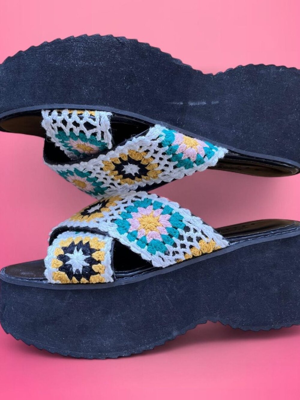ASOS Design crochet platform sandals - Picture 4 of 7